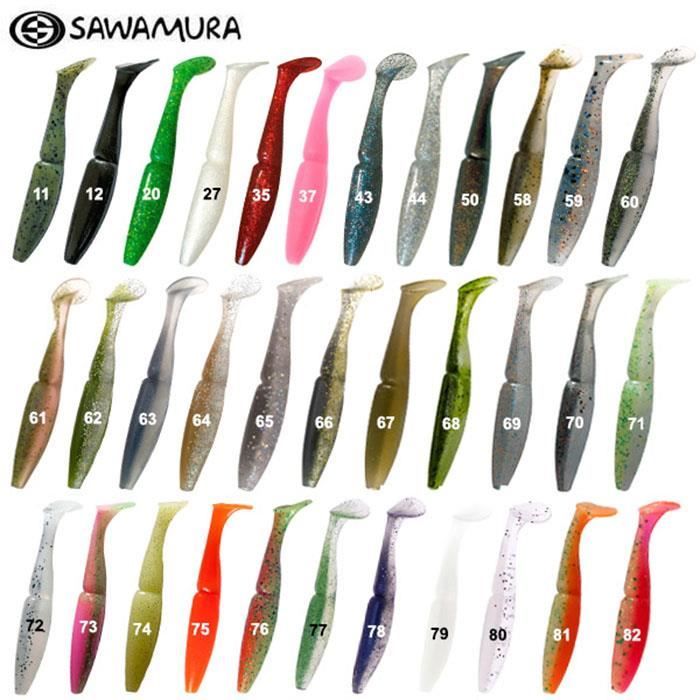 Leurre Souple Sawamura One Up Shad 6 125 Mm Francais Waka 091 main image 1
