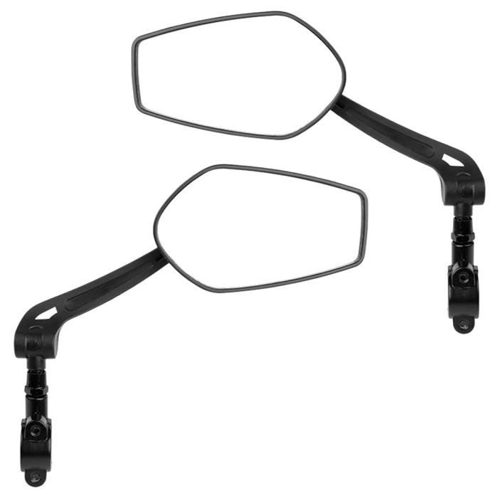 Generic Ensemble de 2 rétroviseurs pour vélo, réglables à 360 degrés, pivotants, universels, pour guidons de vélos, adaptés aux VTT et vélos de route. - Prix pas cher | CI
