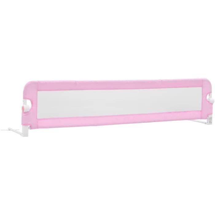 Barrière de Sécurité Enfant Lit, 180 x 45 CM, Barrière de Lit Enfant Bébé Pliable avec Mousse