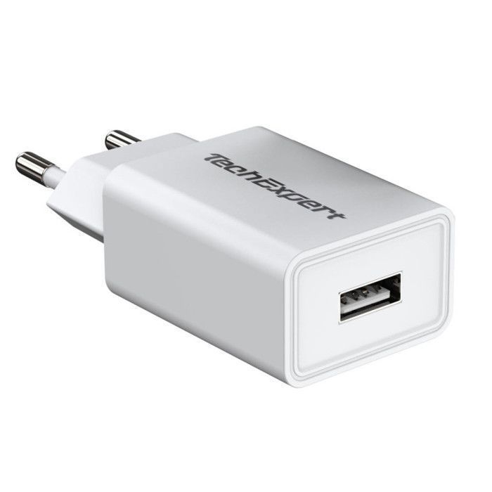 TechExpert Chargeur secteur vers USB blanc 5V 2A 10W universel