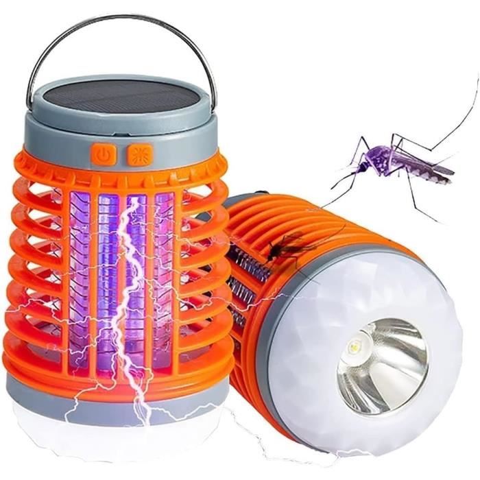 Tueur d'insectes électrique, piège à insectes électrique pour l'intérieur  et l'extérieur, lampe à moustiques, piège à insectes avec lumière UV, piège  à moustiques à chargement USB pour le jardin : : Jardin