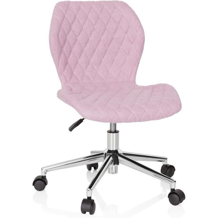 Yaheetech Chaise De Bureau à Hauteur Réglable Charge Max 136 Kg Chaise Ergonomique De Bureau Recouverte De Velours Rose Fiche Technique Et Prix Au Maroc
