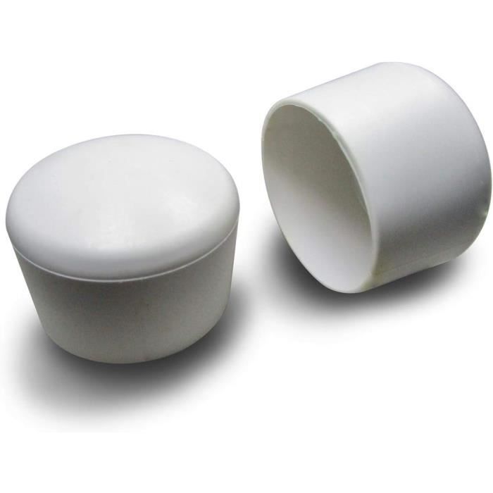 Embouts Vinyles Souples 2 Embouts Caoutchouc Vinyles 120 Mm Pour Protéger Pieds Meubles / Tubes Ronds Capuchons Tubes Ronds Vis