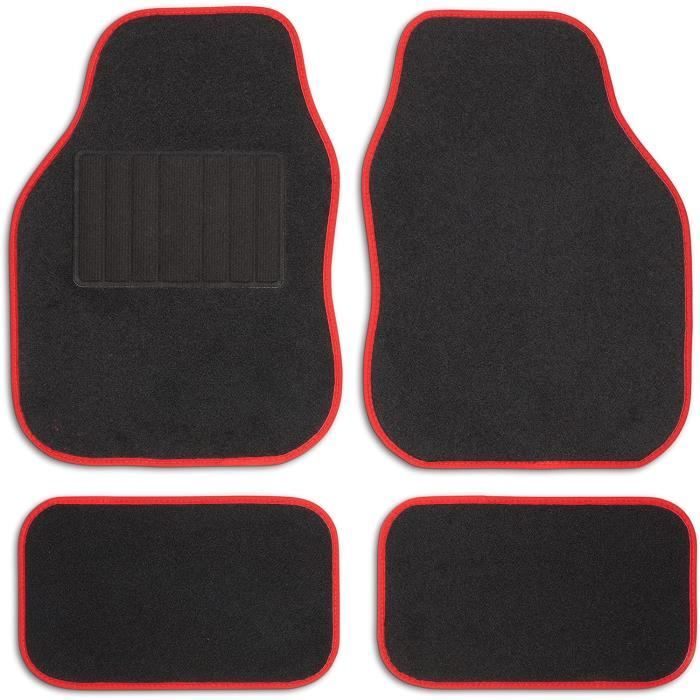 Left Handed Mat 27652 Universal Car Mats, Left Hand Drive (Lhd), Welded Heel, Red ...