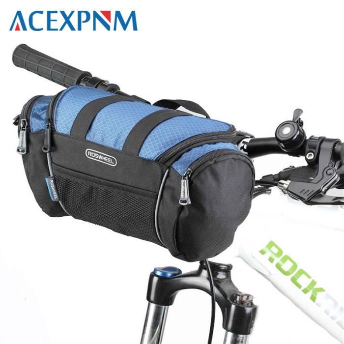 HUIOP Sacoche de Guidon de vélo, Sac Isotherme de vélo pour vélo Sac de Guidon de vélo résistant à l'eau Panier de vélo Sac Avant Sacoche avec Support de téléphone de vélo,Sacoche