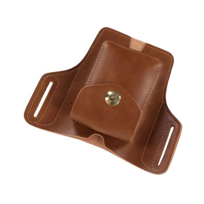 Étui Magnétique Pour Briquet – Housse En PU Avec Boucle De Ceinture, Doublure Velours, Léger Et Pratique Pour La Poche