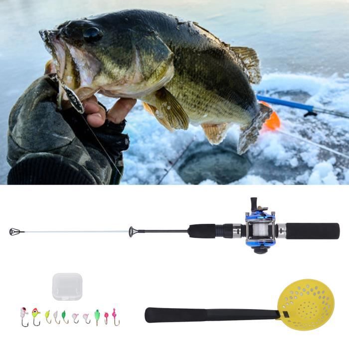 Ensemble canne et moulinet pour la peche sur glace Microtec Walleye 28