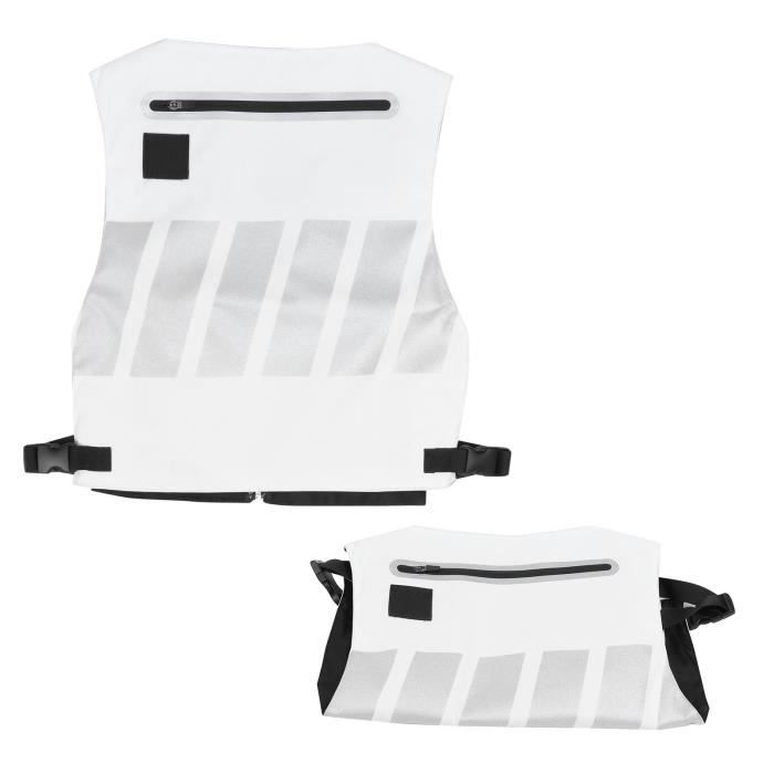 Gilet De Sécurité Réglable 2 Pièces + Ceinture Réfléchissante Pour Course à Pied Et Jogging De Nuit