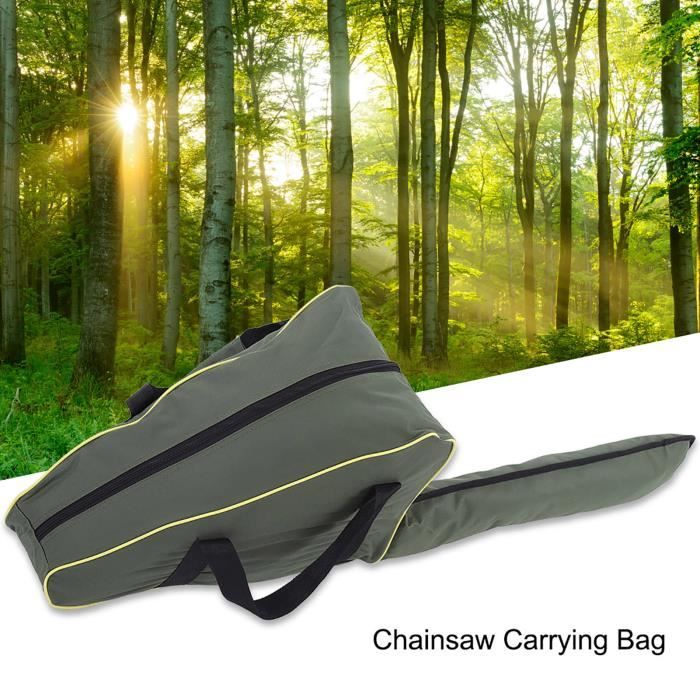 Focket Sac de Rangement pour tronçonneuse, Tissu Oxford épaissi résistant à l'abrasion portatif Sac de Transport pour Sac de Transport Tondeuse à Gazon Étui de Protection Boîte de Protection(Vert