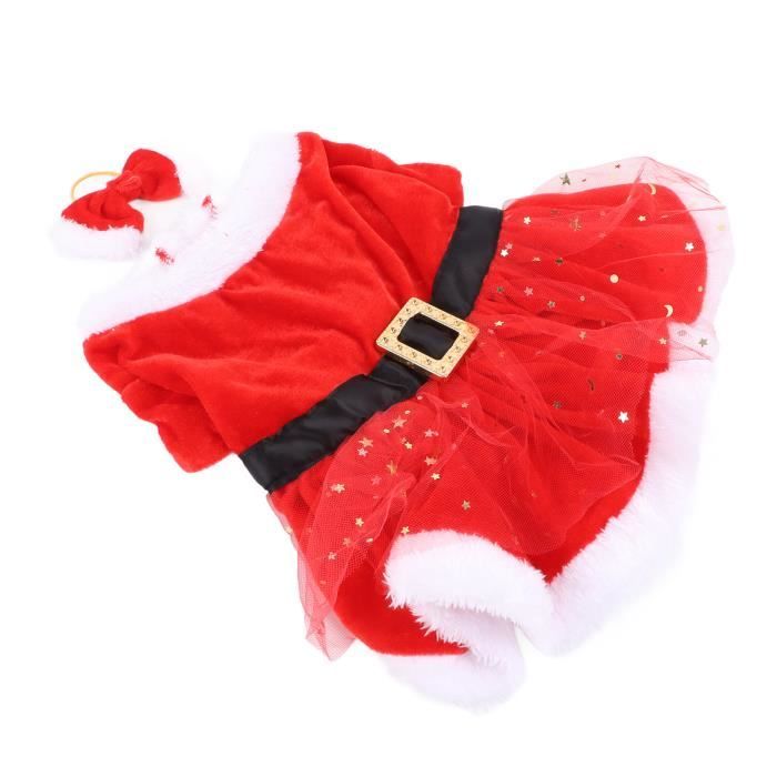 Meilleurs prix pour Vêtements de Noël pour chien et chat - VVIKIZY - Jupe L - Rouge - Animal: Chien