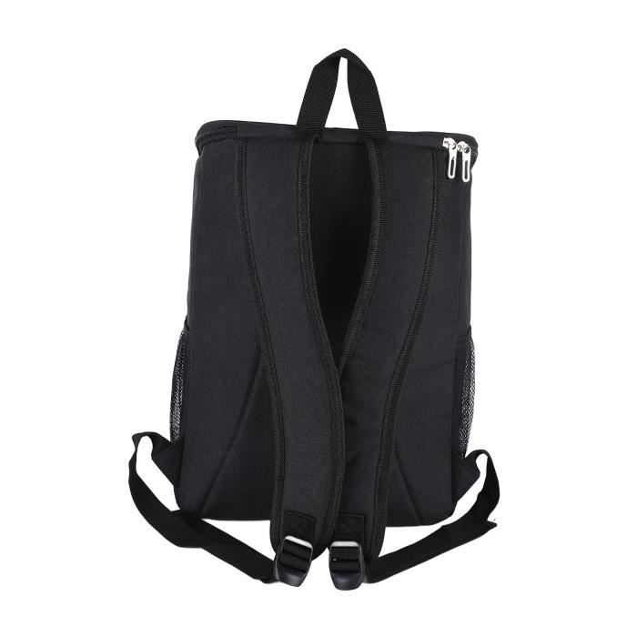 Sac à Dos Isotherme Camping Et Randonnée - Tissu Oxford Imperméable - Bretelles Réglables - Grande Capacité Pour Pique-nique, Glacière - Gris