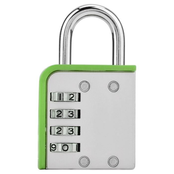 Cadenas à Code 4 Chiffres Avec Câble Rétractable 75 Cm – Pour Valise, Vélo, Sac, Casier – Portable Et Sécurisé