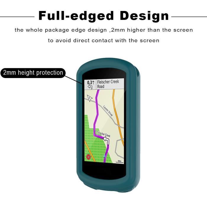 Coque en silicone et housse de protection d'écran pour Garmin Edge