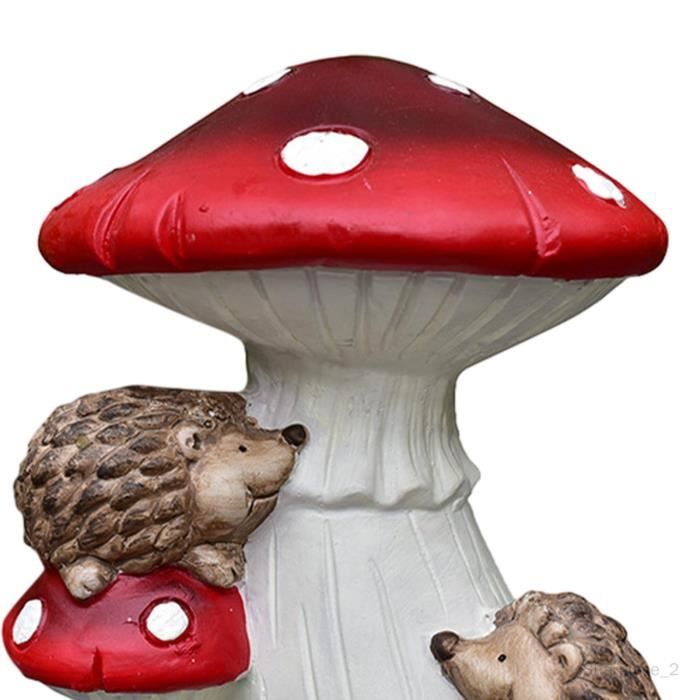 Sculpture champignons taillés à la main