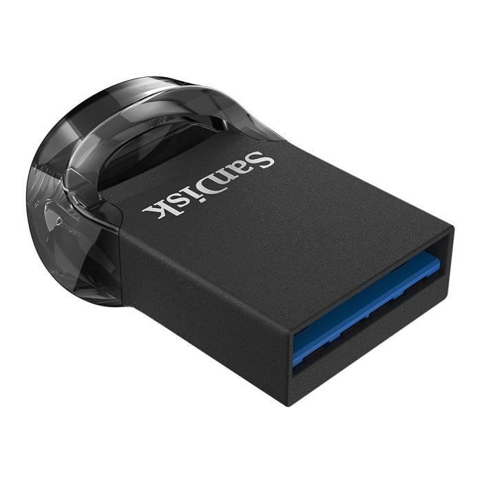 SanDisk Clé USB 3.2 Ultra Curve 64 Go jusqu'à 100 Mo/s Noir : :  Informatique