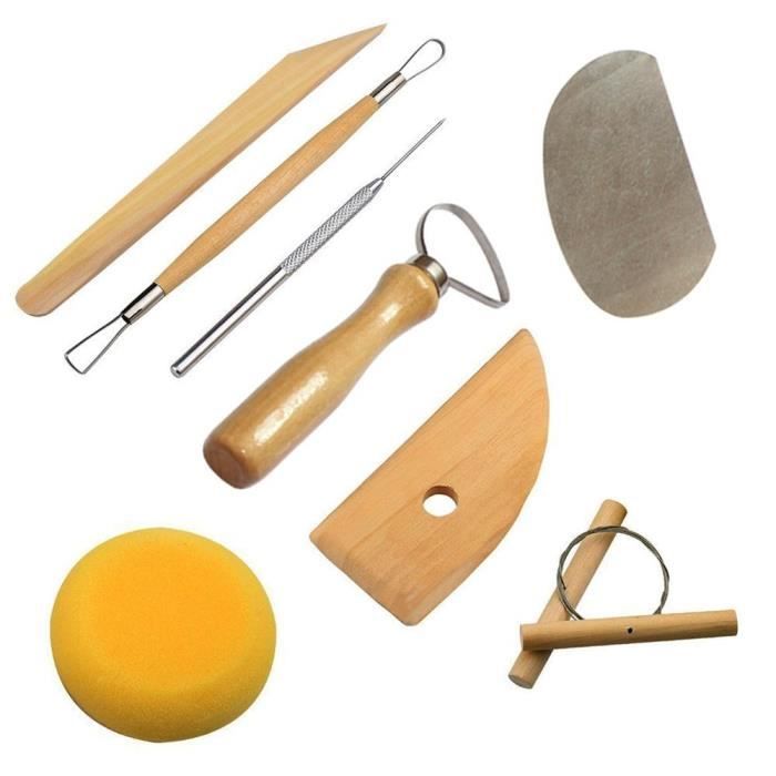 Lot De 2 Outils De Coupe De Poterie à Double Extrémité Pour Sculpter