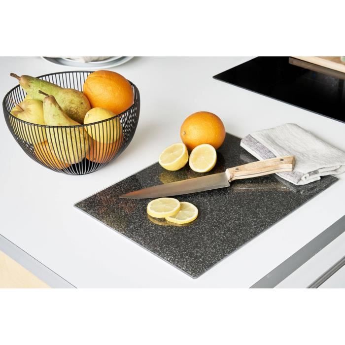 Planche à Découper En Verre Noir 40x30 Cm - Harbour Housewares, Neuve, économique Et Hygiénique