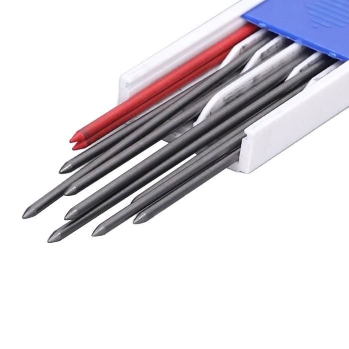 LEX Crayon marqueur Crayon de charpentier Outil de marquage mécanique de  2,0 mm avec recharges pour le outillage (vide) - Qqmora