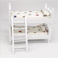 allowith Moule A Gateau 1:12 maison de poupée meubles miniatures en bois lit superposé jouet chambre d'enfants PVC pil2-2