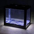 Aquarium,Betta – Mini Aquarium de poissons en blocs de construction créatifs, décoration de la maison et du bureau, - Type WHITE-2
