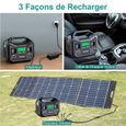BEAUDENS Groupe électrogène Portable 600W(1200W Pic) 28800mAh Puissant Station Energie Batterie de Voyage-2