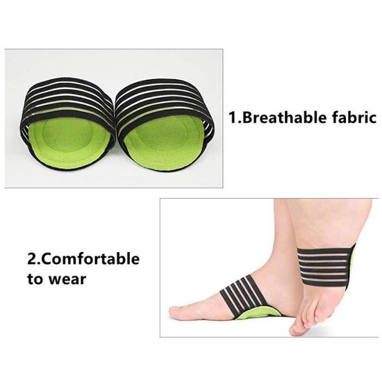 Semelle Gel Semelles Orthopédiques RooRuns 3/4 Soutien Voûte