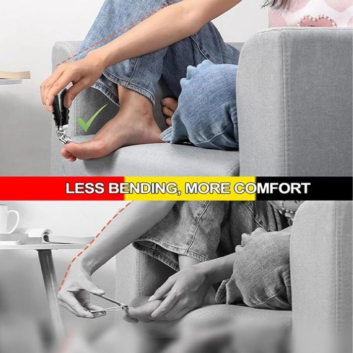 Lot De 2 Coupe-ongles Incurvés Ergonomiques - Noir - Modèle 2025 - Marque Luylmo - Neuf
