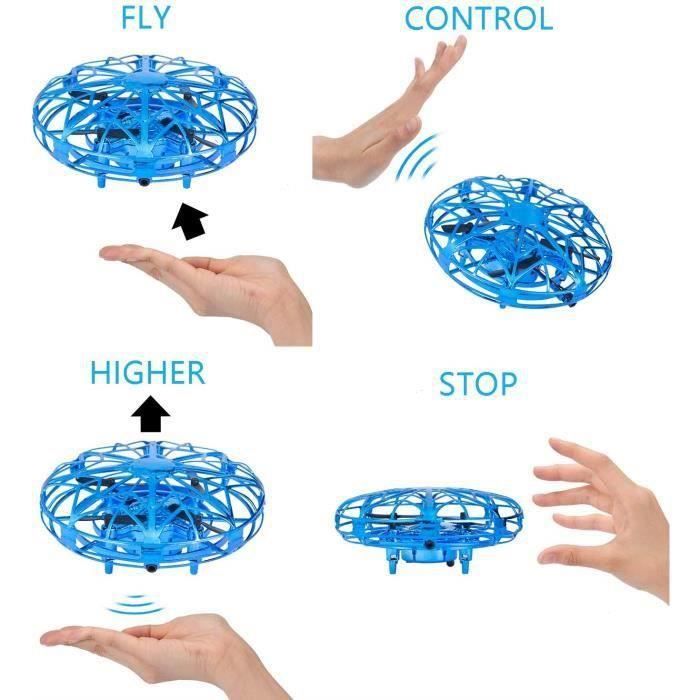 NEUF Drone à main pour enfants adultes Spinner volant UFO Scoot mains  libres mini drone hélicoptère facile intérieur petit (Bleu) - Cdiscount  Jeux - Jouets