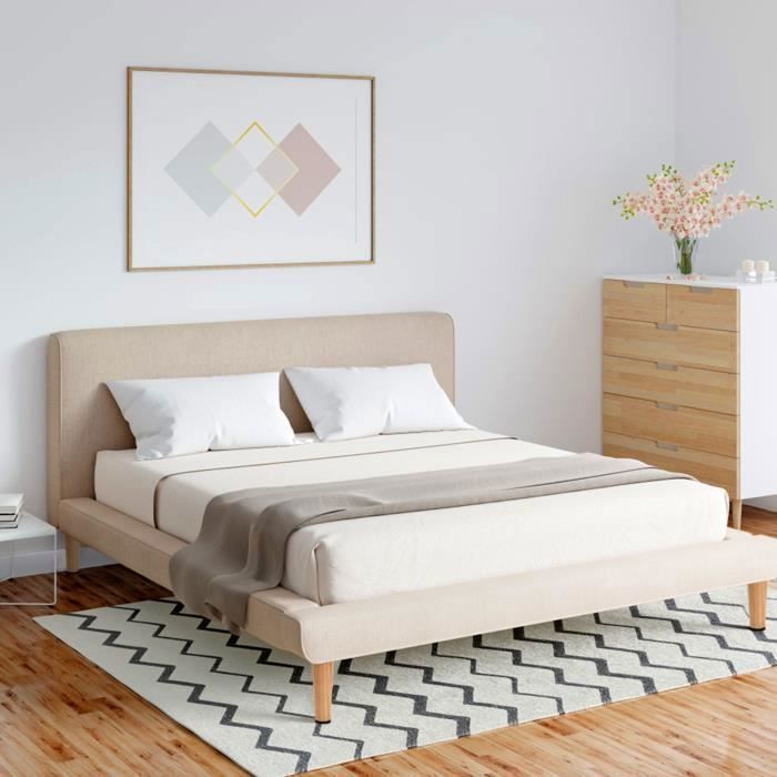 Pieds De Table En Stratifié Blanc - Lot De 4, Dimensions 13x13x72 Cm, Avec Plaque De Montage Et Tapis Antidérapant - 8