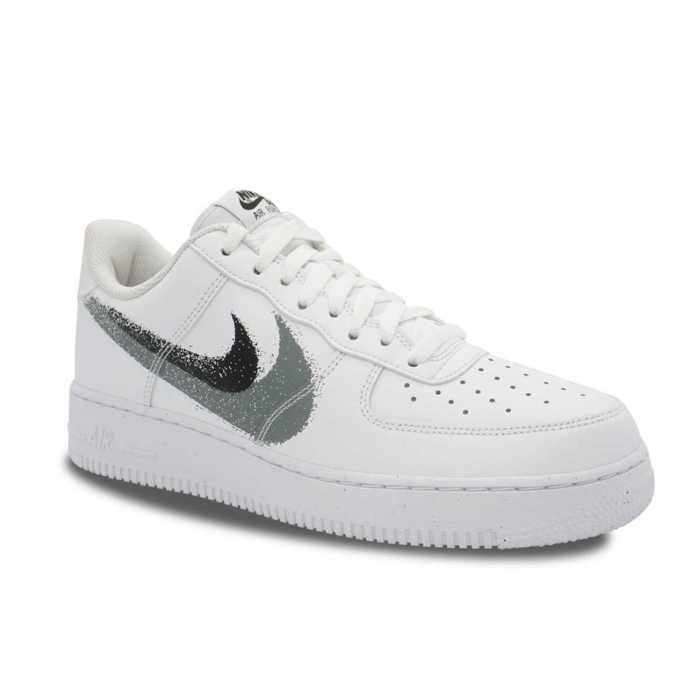 Basket Nike AIR FORCE 1 07 QS Blanc Cuir Lacets Mixte