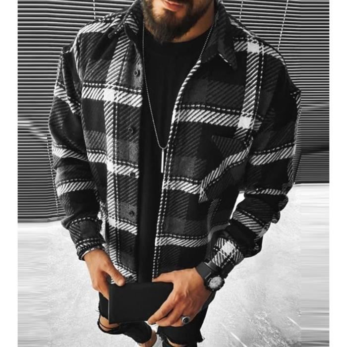 Veste à carreau sale bûcheron