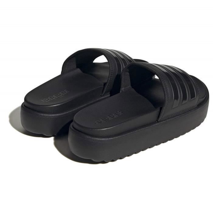 Claquette pour Femme ADIDAS Adilette Platform Compense Synthetique Noir Noir Cdiscount Chaussures