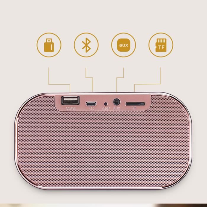 Réveil Numérique, Haut-Parleur Radio Fm Portable Prend En Charge La