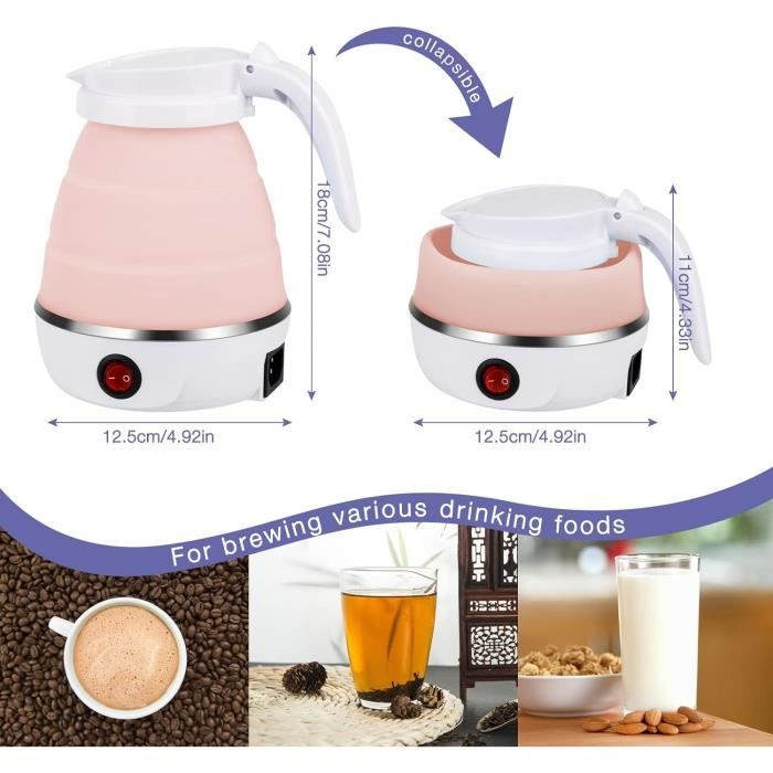 Mini Bouilloire Électrique, Bouilloire Pliante, Bouilloire Portable
