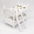 allowith Moule A Gateau 1:12 maison de poupée meubles miniatures en bois lit superposé jouet chambre d'enfants PVC pil2-3