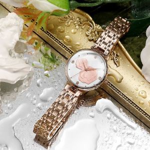 Montre Femme Ernest à Motif Floral Violet - Cadran Argenté, Bracelet Acier - Quartz - Neuve 2023