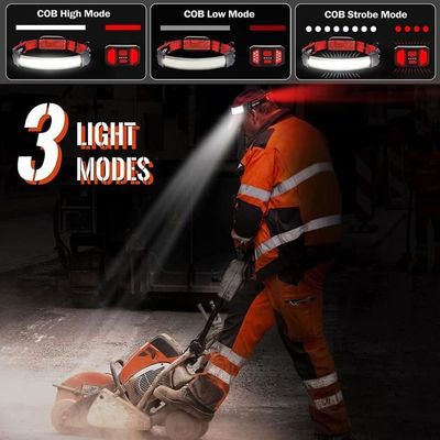 Lampe frontale personnalisable double éclairage COB et LED "XTREM&quot