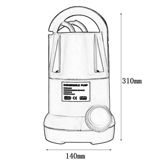 Pompe immergée automatique à flotteur intégré 400W Cdiscount Jardin
