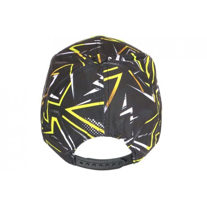 Casquette Baseball NY Jaune Fluo Et Noir - Taille Unique, Streetwear, Marque Larsy, Neuve Avec étiquettes