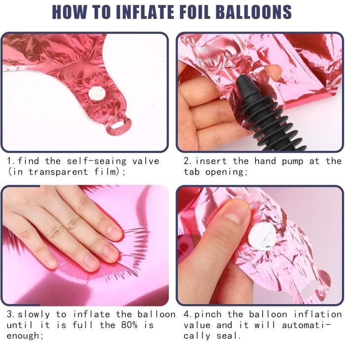 Ballons Chiffre 11 Arc-en-ciel 40 Pouces (80 Cm) - 2 Pièces, Avec Valve Auto-scellante, Pour Anniversaire