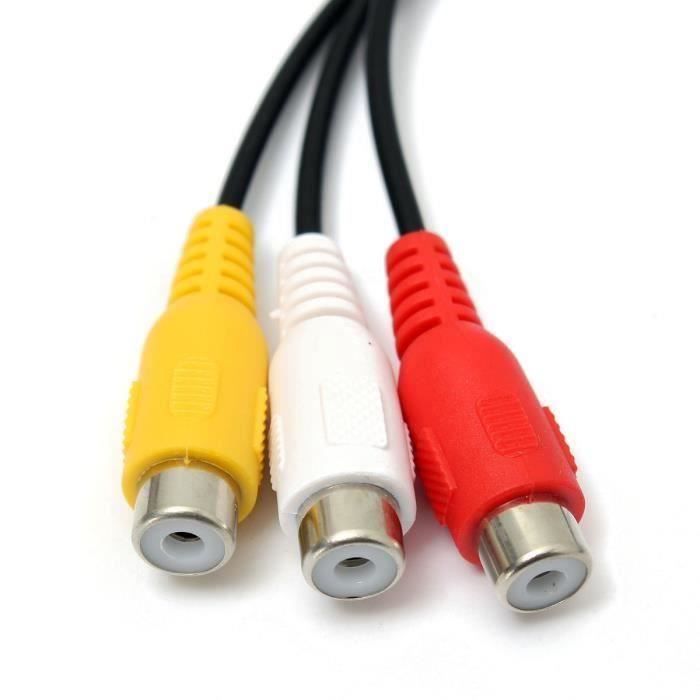 4pcs RCA AV Audio Vidéo raccord Femelle Femelle connecteur Adaptateur
