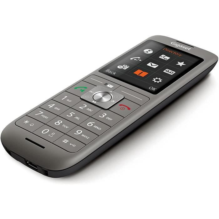 Téléphone Fixe Gigaset CL660HX - Combiné Supplémentaire - Écran Couleur 2,4'' - Fabriqué En Allemagne - Gris Anthracite