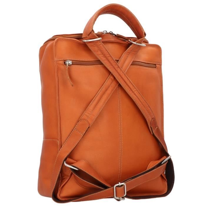 Harold s Campo Sac dos cuir 40cm compartiment Laptop cognac