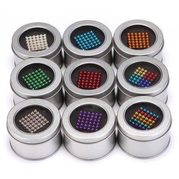 10 Aimants Puissants En Billes De 20 Mm - Noir - Pour Frigo, Bureau Ou Créations DIY