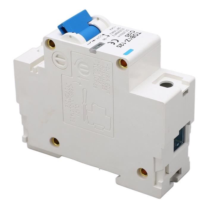 Disjoncteur Solaire DC 2P 63A 1000V Avec Boîtier étanche IP65 - Pour Système Photovoltaïque, Montage Rail DIN 35mm