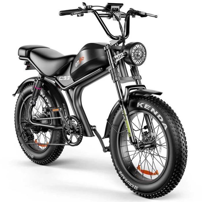 Vélo Électrique Tout Terrain Jaguar 93 - 1000W - 50 Km/h - 20 Pouces - Rollingshop