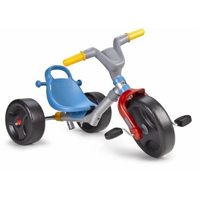 Tricycle evolutif Feber Jaune et Bleu Pour bebe de 18 mois a 5 ans EVO TRIKE 3x1 go Cdiscount Jeux Jouets