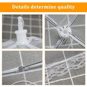 GIVBRO Lot De 2 Cloches Alimentaires Pliables En Maille – Protection Anti-Mouches Pour Aliments, BBQ, Pique-Nique