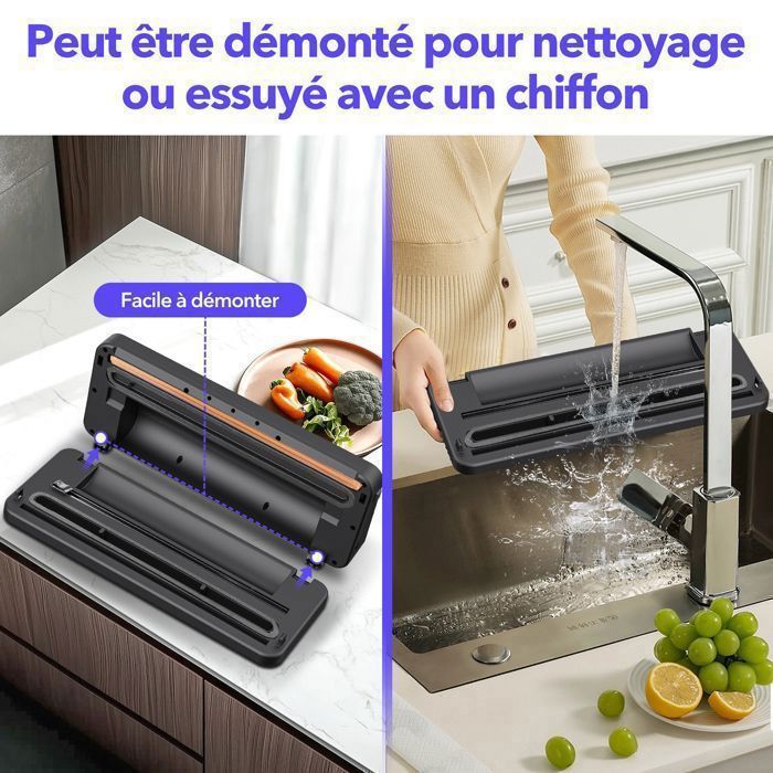 Machine à emballer sous vide – Pour conserver et conserver les aliments – Système de Machine à emballer sous vide – Pour conserver et conserver les aliments – Système de