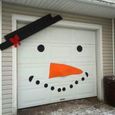 Decoration De Noel Pour Porte De Garage Diy Decoration Noel Bonhomme De Neige Stickers Muraux Noel Pour Garage Achat Vente Stickers De Noel Cdiscount